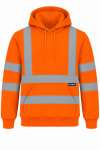 UC814 Hi Vis Hooded Sweatshirt Orange colour image